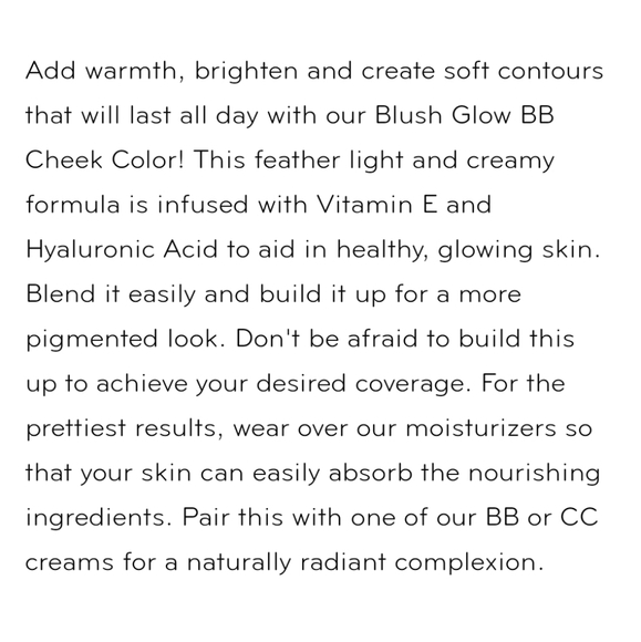 💚2/$20 Purlisse Beauty Blush Glow BB Cheek Color Cool Mauve - Picture 4 of 12